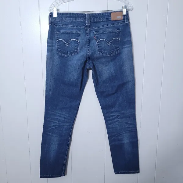 Levi’s Demi Curve Skinny Jeans Womens 31 Low Rise Medium Wash Y2K - Image 5
