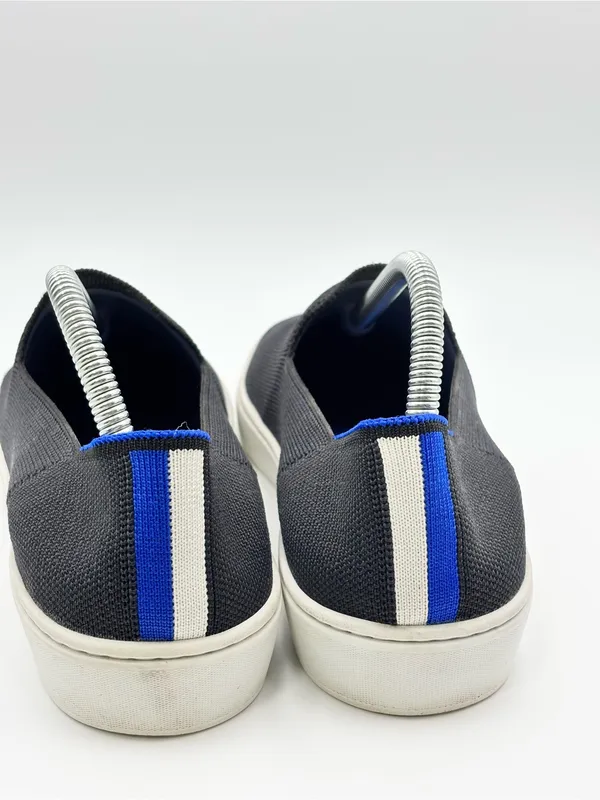 Rothy's The Original Slip On Sneakers Gray Knit Slip-On Loafers with White Sole - Image 2
