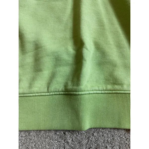 NWT Outdoor Voices Sweatshirt M Jade Green Cotton Terry Crewneck Athleisure - Image 5