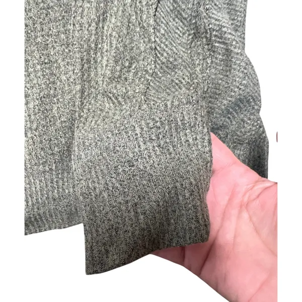 Free People We The Free Santa Clara Thermal Top Olive Green Waffle Knit Medium - Image 5