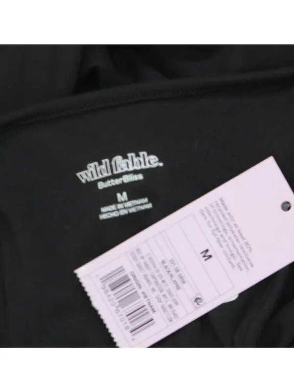 NWT Wild Fable ButterBliss Keyhole Racerback Midi Bodycon Dress 94460320 Black M - Image 4
