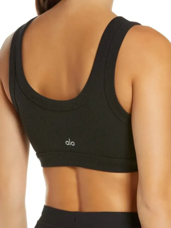 Alo Yoga Black Wellness Bra Size XS - Image 2