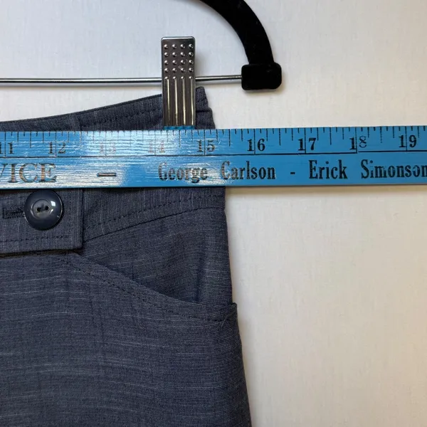 The Limited Drew Fit Dress Pants‎ Size 0 Blue Gray Wide Leg Flare Office NWT - Image 6