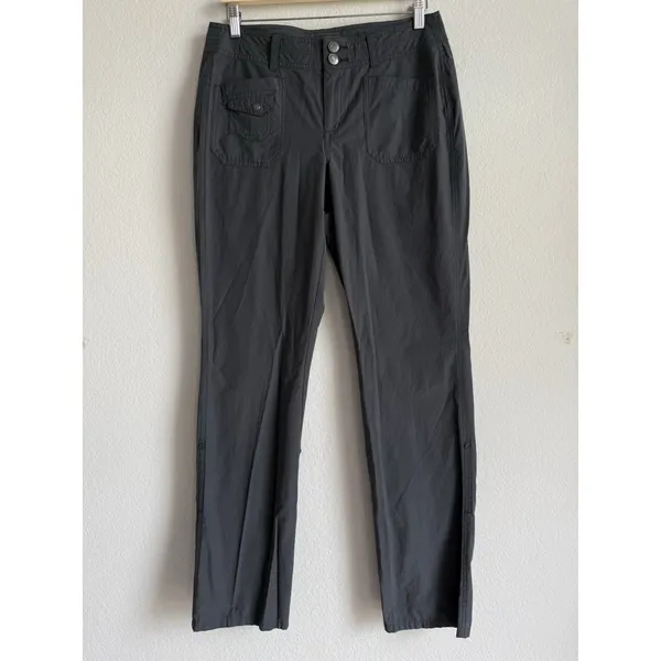Marmot Delaney Women's Hiking‎ Pants Charcoal Gray Roll Up Convertible Size 6 - Image 4