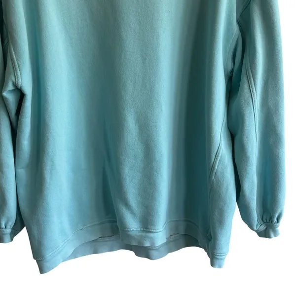 Aerie Go-To Sweatshirt Sz M Crewneck Blue Oversized Slouchy - Image 3