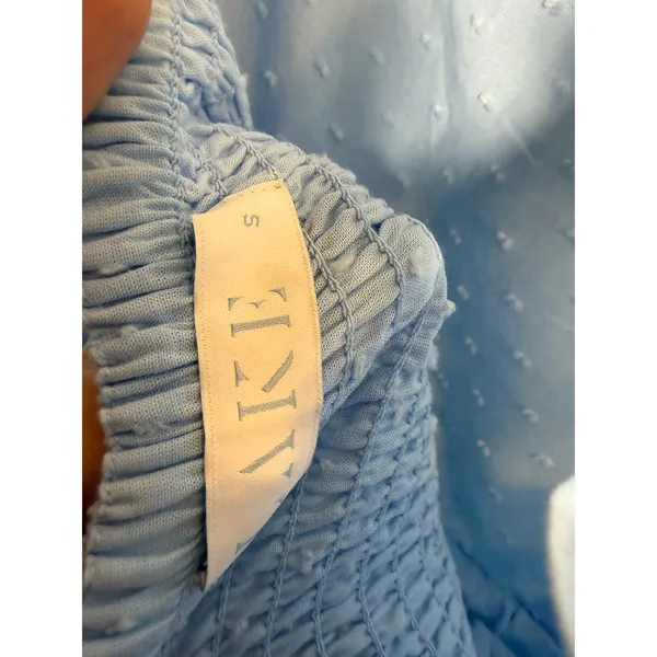 LAKE Lolly Midi Swiss Dot Dress in Blue Women’s Sz. S - Image 4