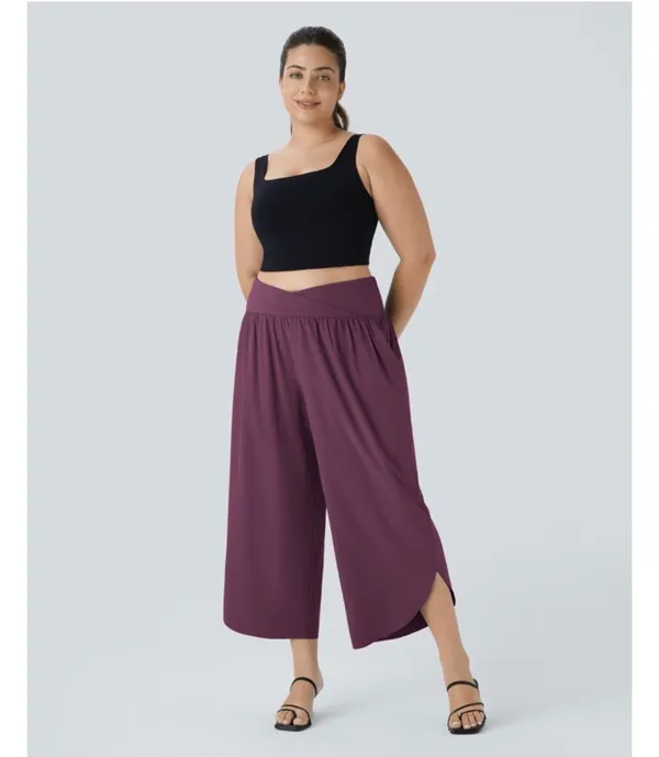 Plus sz 1X Halara Crop Wide Leg Pants - Image 3