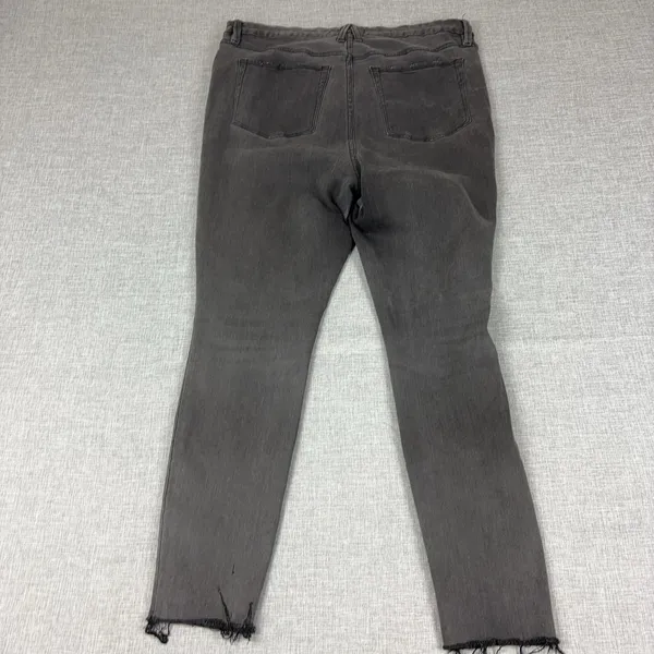 Good American Good Waist Jeans Womens 16 Gray Charcoal High Rise Skinny Stretch‎ - Image 10
