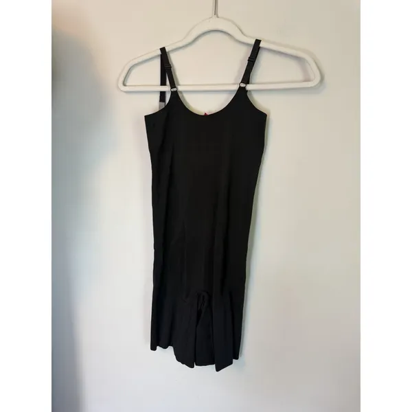 SPANX Black Open Bust Mid Thigh Bodysuit shapewear Size M NEW - Image 8