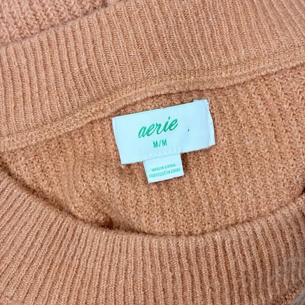 Aerie Burnt Orange Crew Neck Sweater - Image 4
