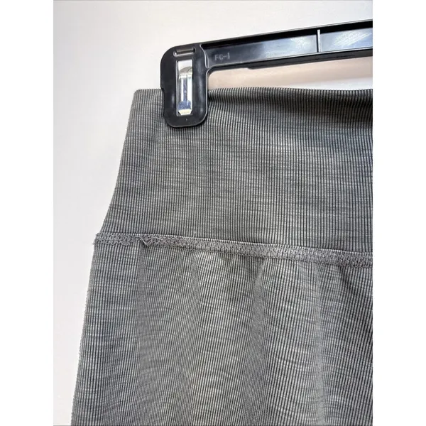 Beyond‎ Yoga Heather Rib Midi Joggers Size M Smoke Gray Pockets Lounge - Image 7