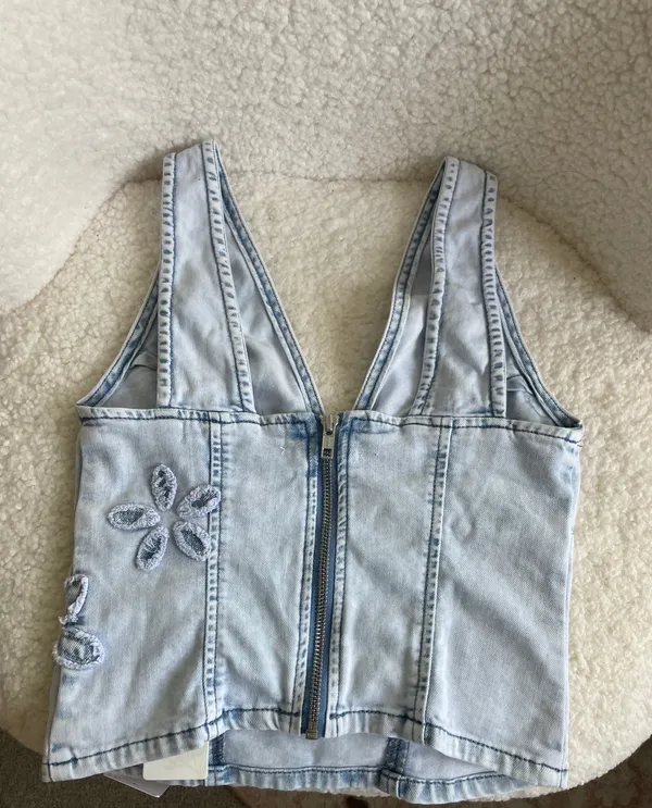 Altar'd State Denim Top - Image 2