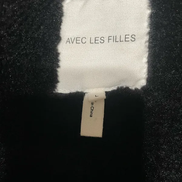 Avec Les Filles Black Faux Leather Jacket with Black Faux Fur Collar - Image 8