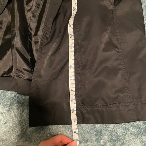 Nine & CO by Nine West Women's Black Trench Coat size‎ XL - Image 6