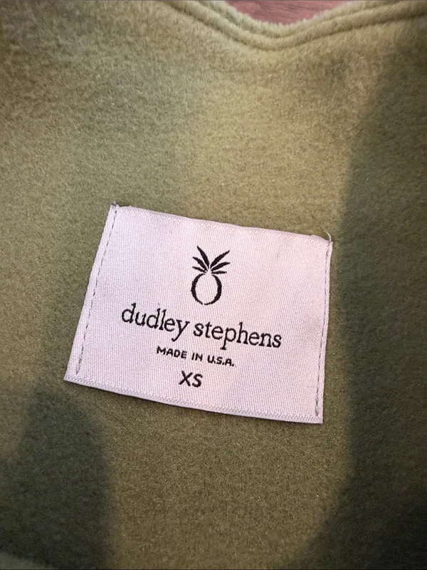Dudley Stephens Olive Green Fleece Mockneck Pullover Size XS - C67-044 - Image 2