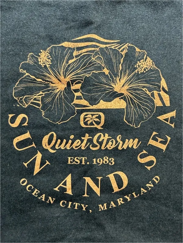 Quiet Storm Sun and Sea Graphic Sweatshirt - Cozy Vintage Vibes - Image 2