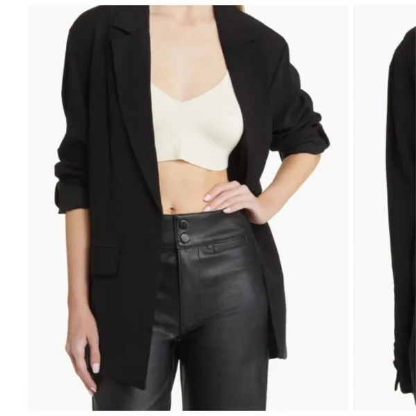 Open Edit lazy luxe business casual Nordstroms blazer L jacket - Image 2