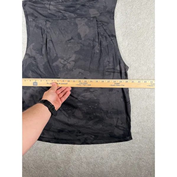 Under Armour Sleeveless Hoodie Women's L Gray Project Rock Camouflage Logo‎ - Image 10