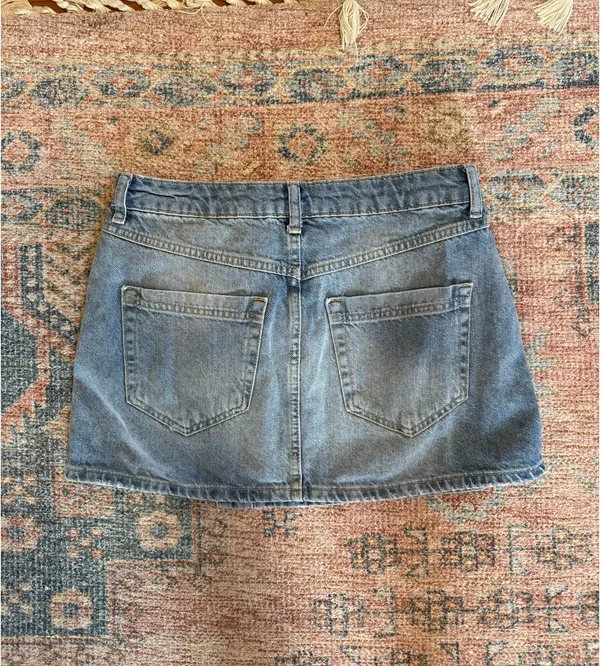 Free People Wynne Denim Skirt - Image 4