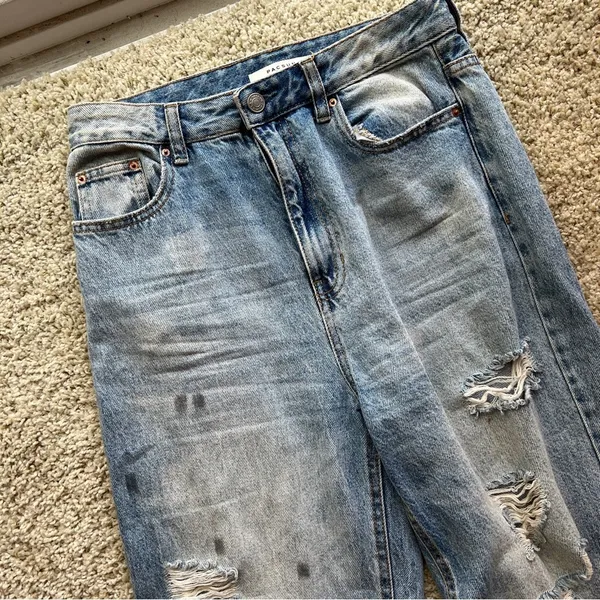 PACSUN Distressed Light Blue 90s Boyfriend Jeans - Image 6