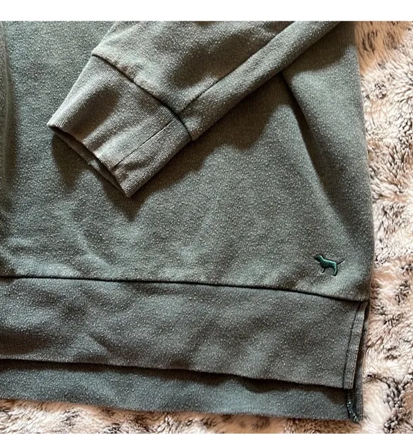 Victoria's Secret pink oversized medium half zip sweatshirt - Image 4