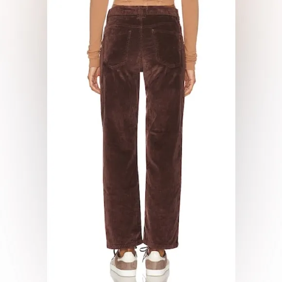 Free People We‎ The Free Risk Taker Cord Straight Leg in Chocolate Truffle size 26 nwt - Image 2
