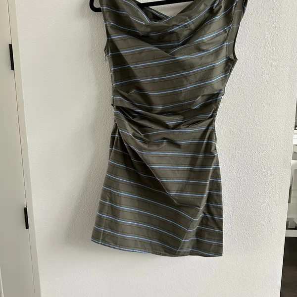Staud Mini Phare Dress Huntington Stripe Size 6 New - Image 5