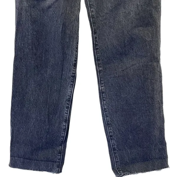 Abercrombie & Fitch Mom Jeans Size 26 / 2 Black Stonewash Paperbag High Rise - Image 7