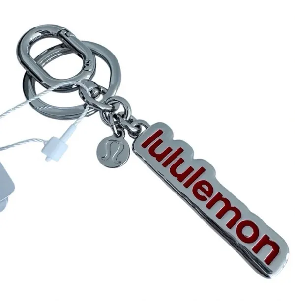 Lululemon Metal Keychain Lululemon Red/Silver - Image 3