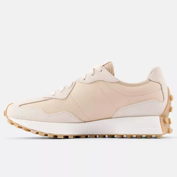 New Balance Beige and White Women's Athletic Sneakers - Image 3