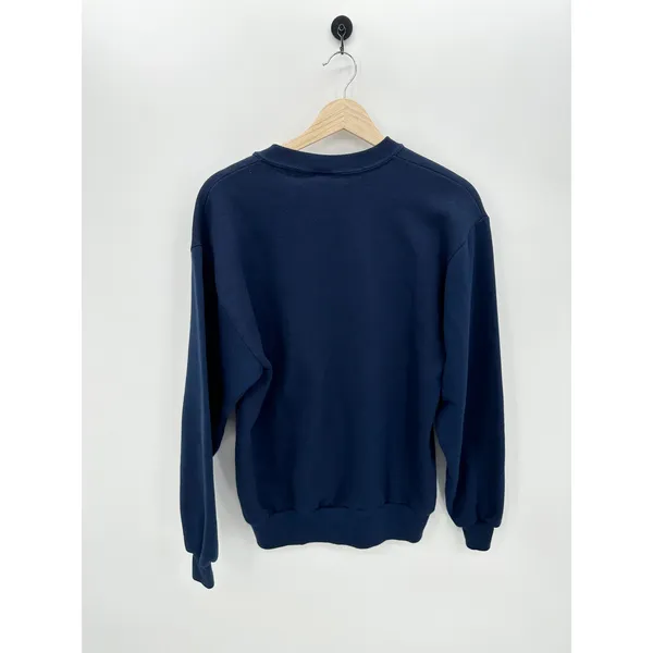 Jerzees‎ Navy Blue Crewneck Pullover Unisex M Christmas Winter Novelty Fleece - Image 2