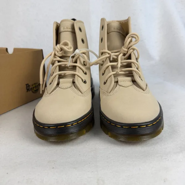 Dr. Martens Charlee Chukka Boots Parchment Beige Milled Nubuck Women US‎ 10 UK 8 - Image 6