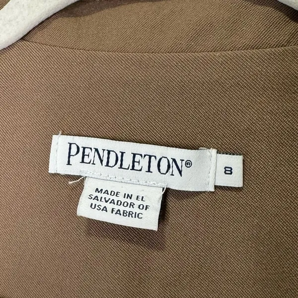 Vintage Pendleton 100%‎ Wool Double Breasted Classic Structured Blazer Dress - Image 10