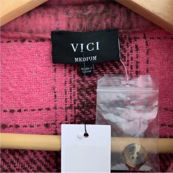 NWT VICI London Plaid Shacket - Image 6