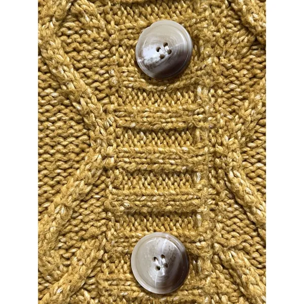 Central Park West Savannah Cardigan in Yellow, Size S - Image 7