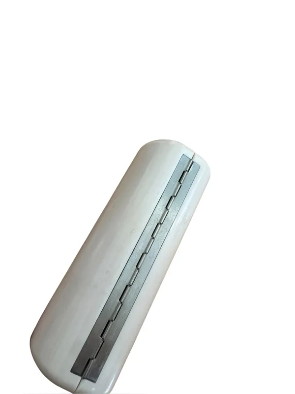 Jimmy Choo Off-White Cream Hardshell Clamshell Sunglasses Case Hard Protective - Image 4