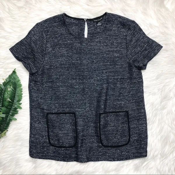 Club Monaco Hollyn Tweed Top Small - Image 3