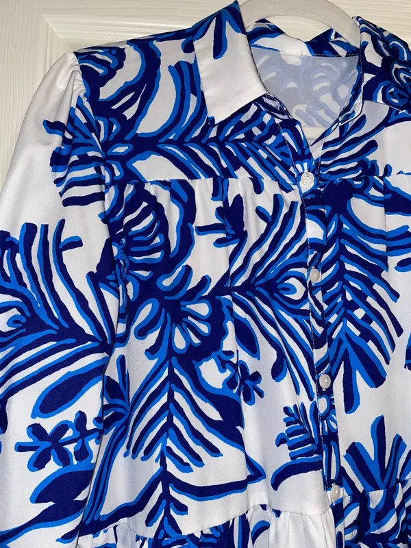 Blue & White Dress - Image 2