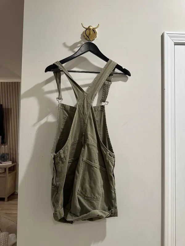 FREE PEOPLE Ziggy Shortall in Wash Army Green Size Small - Image 6