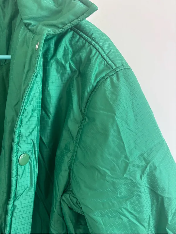 TNA Green Women's Varsity Bomber Coaches Jacket - Image 6