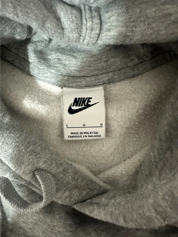 Nike grey hoodie - Image 2