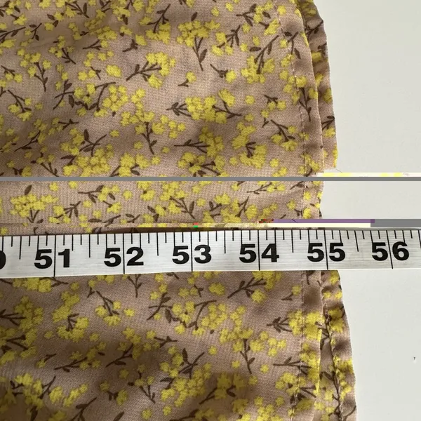 Wild Fable Floral Maxi Dress Button Front Puff Sleeve Boho Cottagecore Duster S - Image 11