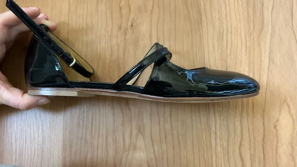 A.P.C Patent Leather Black Mary Jane Flats - Image 3