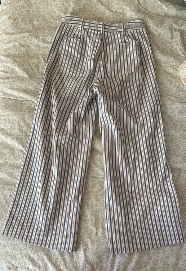 Madewell Wide leg Stripe Pants - Image 3