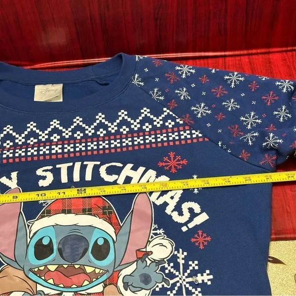 Disney Stitchmas Christmas Sweatshirt M - Image 4