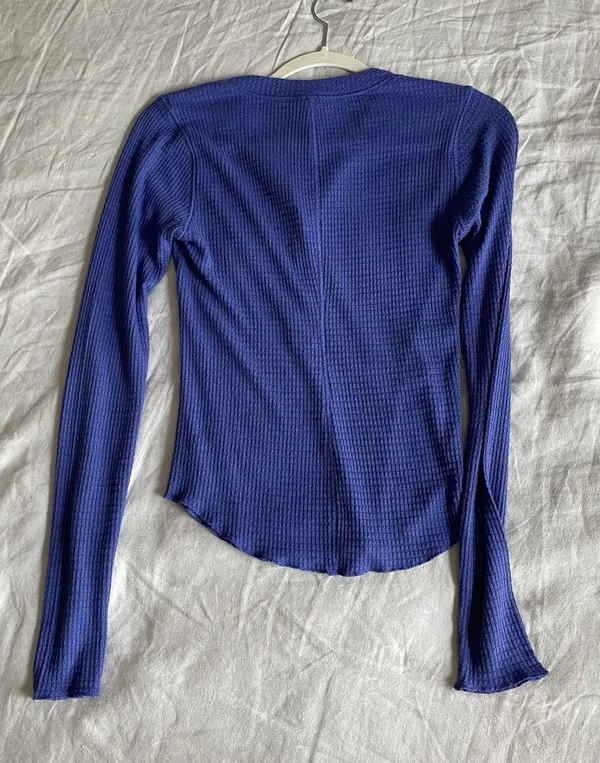 Free People Button Up Thermal Top - Image 6