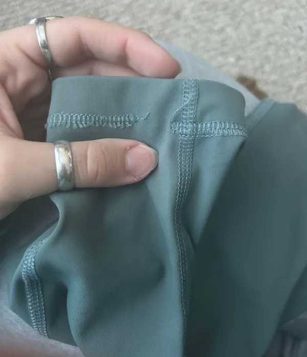 90 Degrees by Reflex Dusty Sage Green Leggings - Image 4