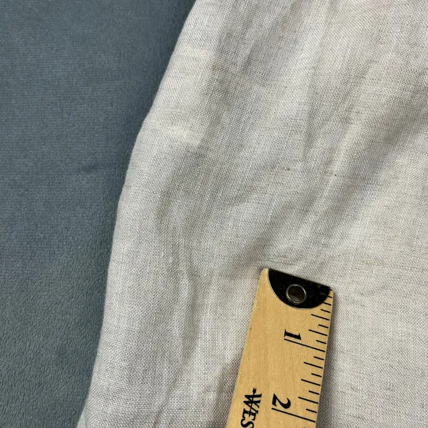 ARKET Linen Pleated Wide Leg Trousers 34 Beige 100% Linen Minimalist 1063502-001 - Image 8