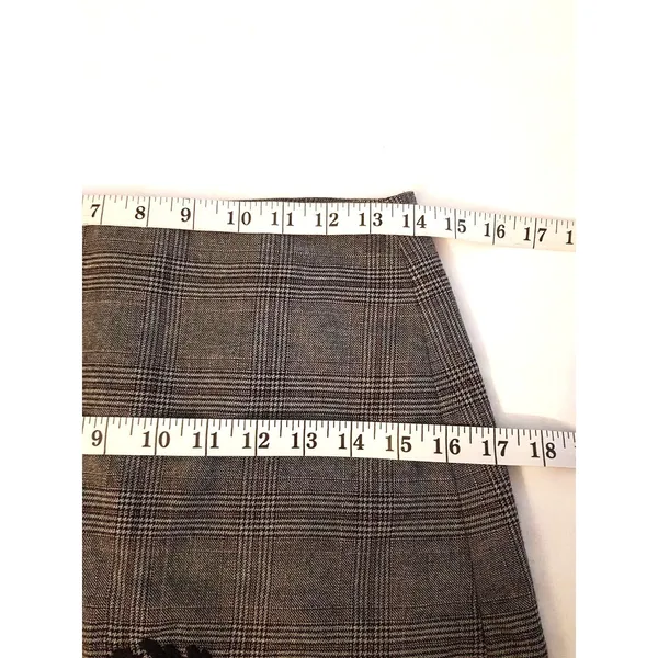 Loft Womens Skirt Embroidered Duck Plaid Preppy Minimalist Minimal Office Sz 2 - Image 12