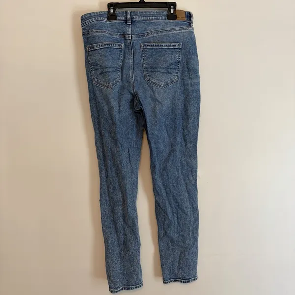 American Eagle 10 Long Distressed Denim Blue Jeans Capsule Skater Hipster - Image 3